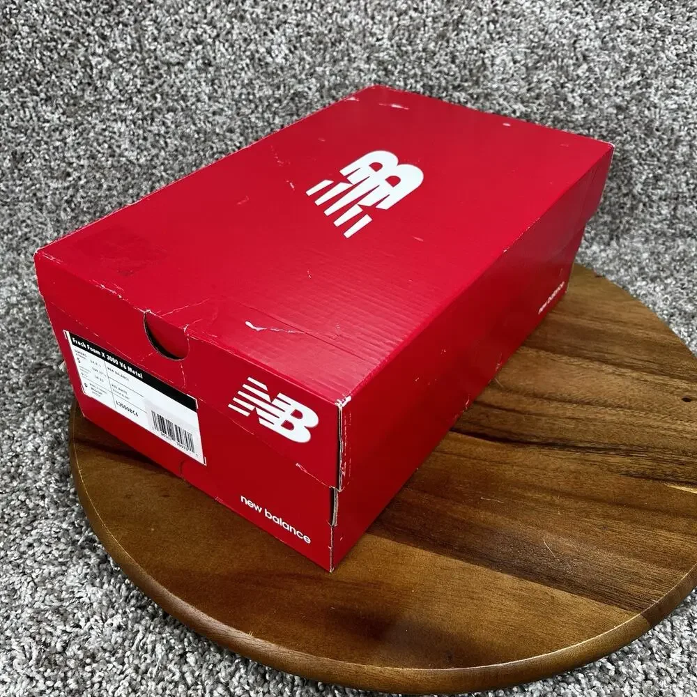 New Balance 3000v6 Men's Size 5 Molded Baseball Cleats Fresh Foam RED | WHITE